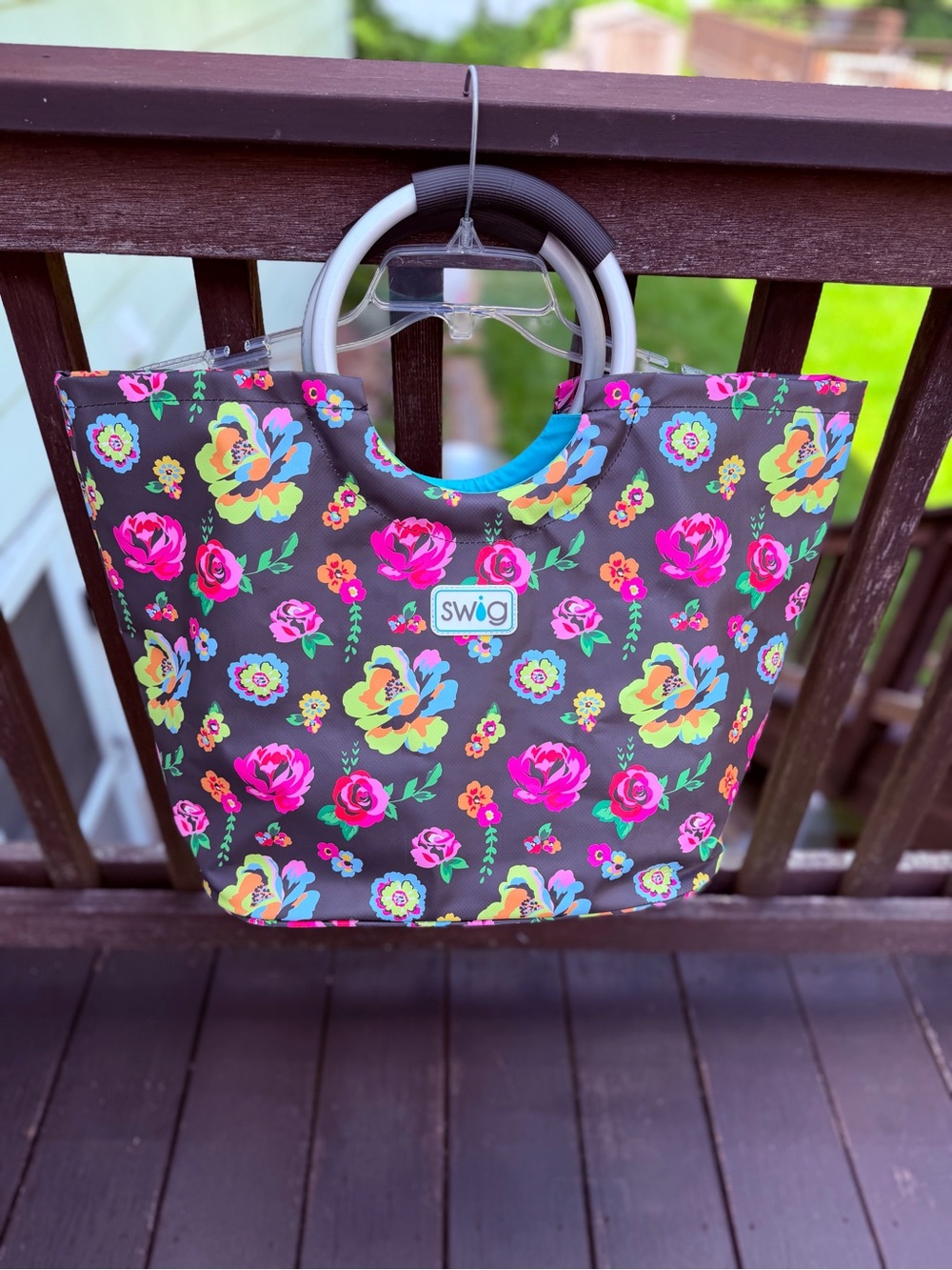 SWIG Life Large Floral Insulated Market Tote